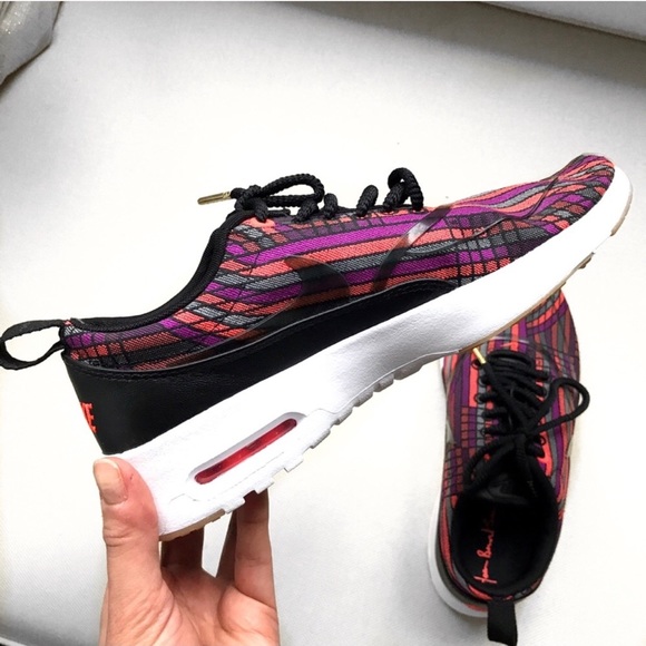 Nike Shoes - NIKE Purple Black Orange Grey Stripe Sneakers! 👟